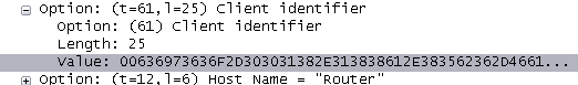 Cisco 1811 without client-id